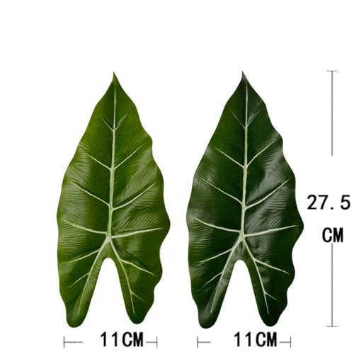 Aglaonema Plant with Variegated Green and Red Leaves, Fake Tree Leaf Simulation Flower Bonsai for Party Decoration Artificial Plants Floor Home Room Decor Ornament (Green No Flowerpot, 75cm) - color: Green No Flowerpot, size: 75cm