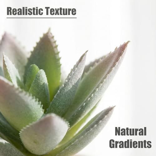 18 Pcs Artificial Succulents, Realistic Succulent Plants,Unpotted Faux Succulent for DIY Crafting Floral Wall Garden Arrangement Home Office Decoration