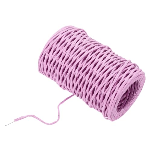 MECCANIXITY Floral Wire 164ft/50m 2mm Vine Bind Wire Rustic Craft Wrapping Metal Wire for Flower Bouquet Wreath Making, Light Purple - color: Light Purple, size: 2mmx50m