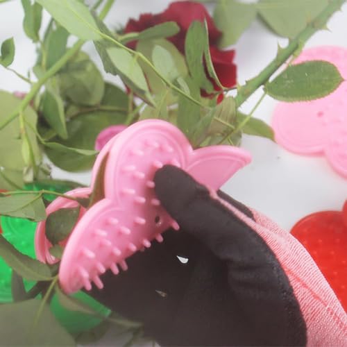 Floral Tool Kit Rose Thorn Stripper Tool Garden Pruning Shears Scissors Kit, Glove for Floral Making Supplies,Use for Florist Supplies - color: Pink