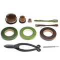 Oumefar Flower Arrangement Decoration Fixing Tool Set Flower Kenzan Iron Wire Scissor Ikebana Kenzan Japanese Flower Holder Tape Kenzan Accessories Kit