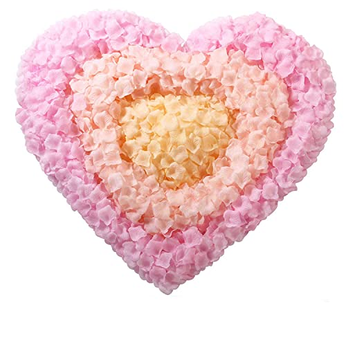 CODE FLORIST 2200 PCS Silk Flower Rose Petals for Wedding Decorations (Champagne) - color: Champagne, size: 2 Inch