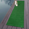 Rugshop Artificial Grass Indoor Outdoor Runner Rug, Lightweight Synthetic Turf with Rubber Backing, Easy to Clean Polypropylene Lawn Mat for Patio, Balcony, Deck, 2'7" x 8' Green - size: 2'7" x 8' (Rectangular)
