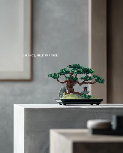 Nifeliz CHAN Bonsai Tree Building Set, Artificial Plant Model Toy for Desk or Home Decor, Peaceful Gift Idea for Adults and Nature Lovers (733 PCS, NF10322)