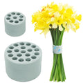 2 Pack Flower Arrangement Holder for Vase, Spiral Blossom Grid Flower Frog Stem Support, Ikebana Bouquet Tool (Green) - color: Green