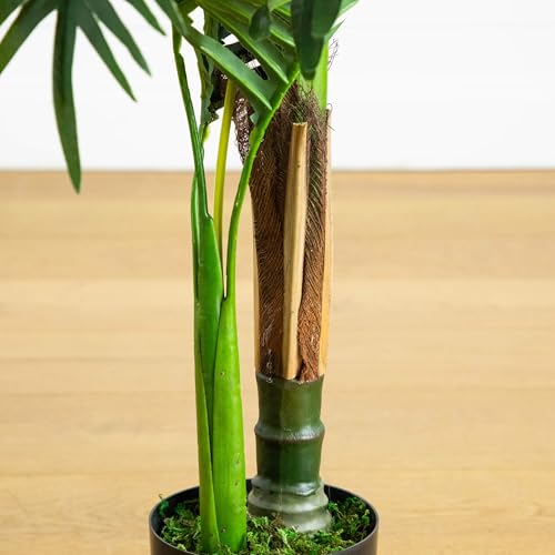 Nearly Natural 3ft UV Resistant Artificial Double Robellini Palm Tree - Indoor/Outdoor
