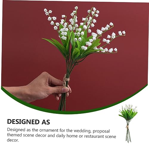 PRETYZOOM 6pcs Lifelike Artificial Flowers Bouquet for Nordic Style Home and Wedding Decor Realistic Simulation Floral Arrangements Easy Maintenance Fresh and Romantic Atmosphere