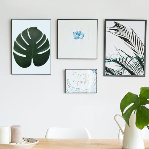 Artificial Palm Leaves, 36 Pcs 15.4 * 13.8" Big Leaf Placemat, Green Palm Monstera Tropical Table Decor, Party Decorations,Safari Leaves Decoration,Hawaiian Leaves Decor