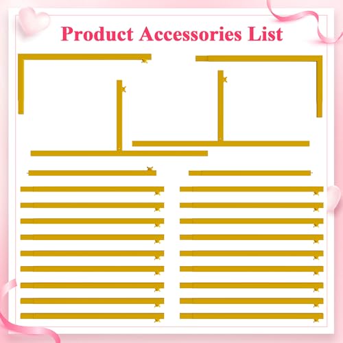 Wokceer Wedding Arch Backdrop Stand Square 7.2 x 7.2 FT Wedding Arches for Ceremony Metal Balloon Arch Frame for Wedding Birthday Party Garden Arbor Anniversary Event Decor - color: Gold, size: 7.2FT x 7.2FT