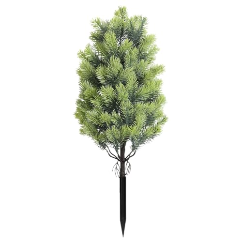 Artificial Cedar Topiary Tree, UV Rated, 21.6 Inch, Indoor Outdoor Plant with Ground Spike for Front Porch, Door, Office, Garden Decor (C, One Size) - color: C