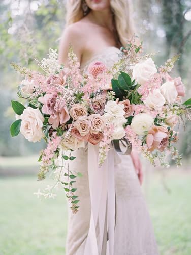 IPOPU 40" Pink Delphinium Artificial Flowers 5PCS Faux Delphinium Larkspur Silk Flowers Long Stem Artificial Flowers for Home Wedding Floral Arrangement Centerpiece Decor(Pink) - color: Pink