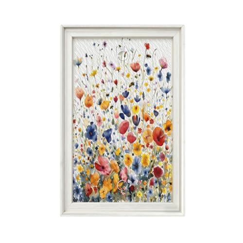 Decorative Art Light Switch Covers Watercolor Wildflower Bouquet 1 Gang No Device Blank Switchplate Electrical Faceplate for Home Decor - color: Watercolor Wildflower Bouquet, size: No Blank 1-Gang / 5 x 3 IN