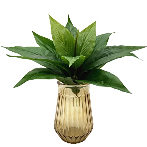 Artificial Agave Fake Plant, 10 Inches Faux Shrubs Bushes Plants for Indoor Outdoor Bedroom Garden Greenery UV Resistant Leaves Decor Wedding Party Office Planter Filler DIY Decoration Green 2 Pack - color: Agave Grass/ Green/ 2 Pcs
