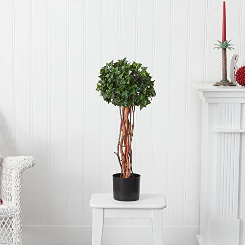 Nearly Natural 2.5ft. English Ivy Topiary UV Resistant (Indoor/Outdoor)
