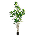 Nearly Natural 7ft Artificial Minimalist Audrey Ficus Tree - Indoor Fake Tree for Home Decor - Realistic Greenery
