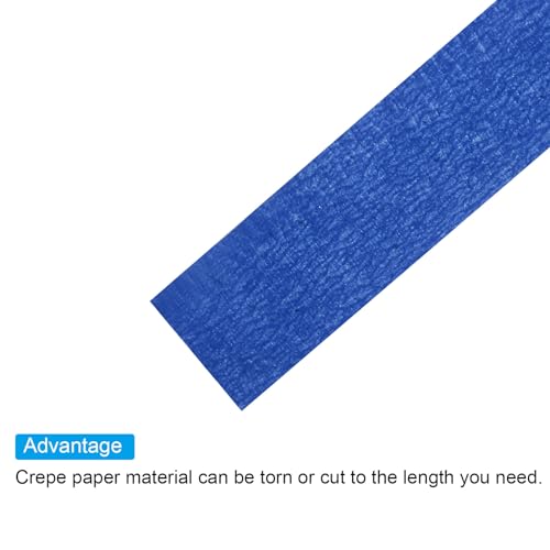 PATIKIL Floral Tape 1/2" x 30 Yard, 3 Pack Flower Wrap Adhesive Tape for Bouquet Stem Wrapping, Lake Blue - color: Lake Blue