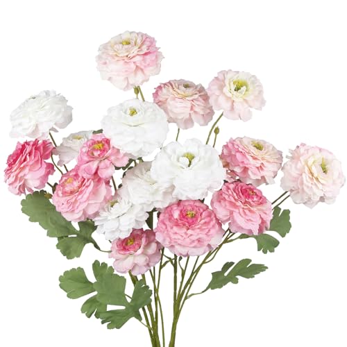 3 Pcs Artificial Flowers Spring Summer Pink Zinnia Silk Flowers with Long Stems Zinnia Elegans Artificial Flowers for Outdoors Floral Arrangements Table Centerpieces Wedding Party Home Decor - color: Pink