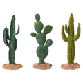Luxshiny 3Pcs Faux Cactus Table Decor Simulated Artificial Plants Greenery Ornaments for Home Office Shelf Display Indoor Plant Decoration