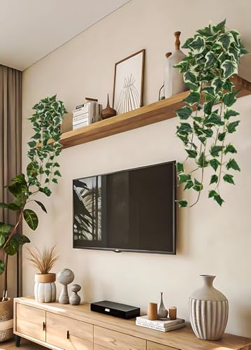 24" Artificial Hanging Plant Ivy Vine Green Plants Decorative Artificial Plants Fake Hanging Plants for Window Wall Decorations - color: Ivy, size: 42-inch