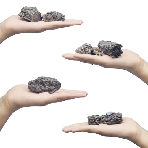 7pcs Diorama Supplies Fake Rocks, Artificial Garden Figurines Tree Stump, Scene Accessories Stone Stumps Statue Ornaments for Micro Train Railway Sand Table Landscape - style: Rocks and Tree Stump