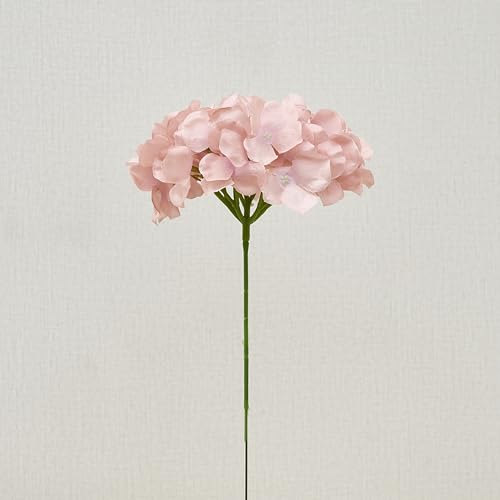 Dusty Rose Pink Artificial Hydrangea Flowers Heads 10 Fake Hydrangea Silk Flowers for Wedding Centerpieces Bouquets DIY Floral Decor Home Decoration with Stems(VASE NOT Included) - color: 10pcs Dusty Rose Pink, size: Large