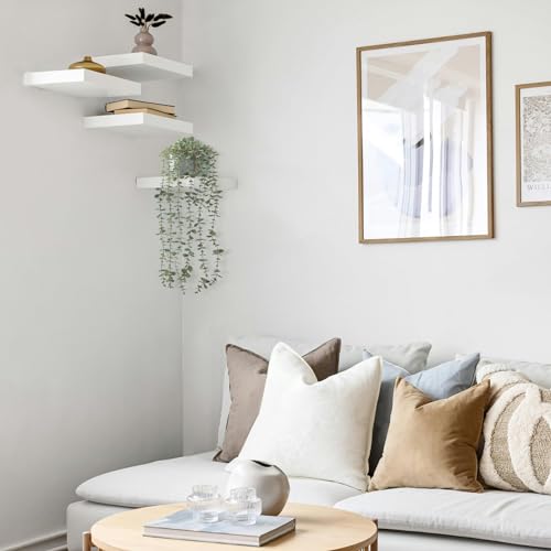 Mkono Fake Hanging Plants in Farmhouse Galvanized Pots Rustic Faux Potted Eucalyptus Greenery Indoor Artificial Plants for Book Shelf Mantel Living Room Bathroom Bedroom Home Office Decor (1, Grey) - color: Grey