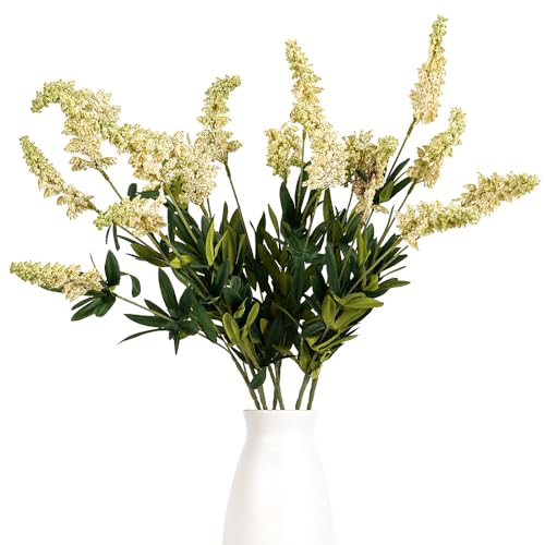 Melorca&Guilla Artificial Plants,3PCS 29" Green Faux Branches for Vase,Faux Greenery Stems Artificial Plants & Flowers for Shop Garden Office Home Décor (3, White Sage) - color: White Sage