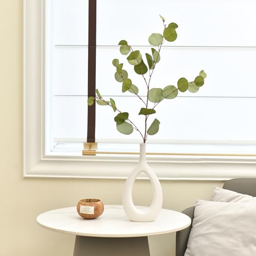 3 PCS Artificial Eucalyptus Stems Long 33" Fake Eucalyptus Leaves Branches for Vase Home Wedding Party Decorations, Green - color: Green*3
