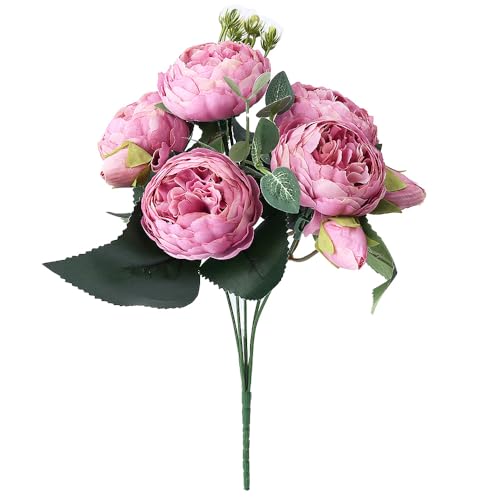 Artificial Peonies Flowers for Home Decor for Wedding Party Decor Purple - color: Purple