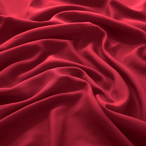 VACVELT Wedding Arch Draping Fabric - Burgundy Chiffon, 1 Panel Sheer Drapes, 30 Inch x 20ft Chiffon Backdrop Curtain, Outdoor Sheer Drapery for Ceremony Party Ceiling - color: Burgundy, size: 1 Panel