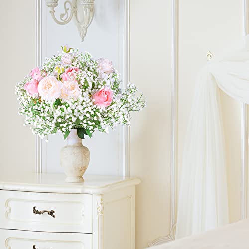 LYLYFAN Babys Breath Artificial Flowers,18 Pcs Gypsophila Faux Flowers for Wedding Party Home Garden Decoration White - color: White, size: 18pcs