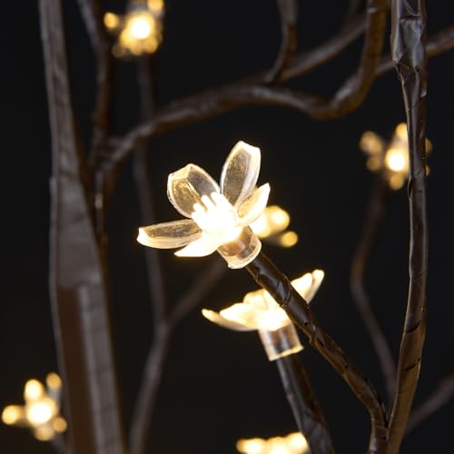 Lightshare 5FT 128L Lighted Cherry Blossom Tree, Warm White, Decorate Home Garden, Spring, Summer, Wedding, Birthday, Christmas Holiday, Party, for Indoor and Outdoor Use - style: 5FT Warm White