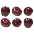 Vasefill 6-Pack Artificial Red Delicious Apple Plastic Apples Fruit Six Pieces Fake - color: Apple (Red Delicious)