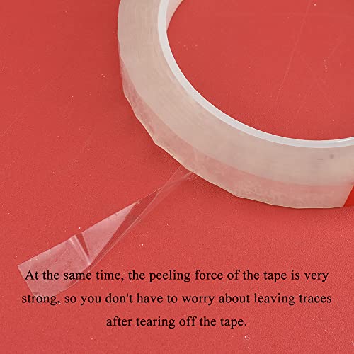 HAHIYO Clear 0.5Inch Wide (217Feet/72Yard Total) 1Rolls Floral Tape Waterproof Florist Tape Flower Wrap Adhesive Waterproof Decorative Tape for Bouquet Stem Wrapping Flower Arranging and Floral Craft - color: Clear, size: Clear-0.5in-1P/72Yard