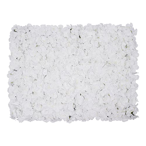 16"x 24" Artificial Flower Wall Panels,Flower Wall Mat Silk Flower Panels for Outdoor Garden Backyard Fence Fence Privacy Screen and Indoor Wall Decor(10Pcs White,Style 3) - color: 10Pcs White,Style 3