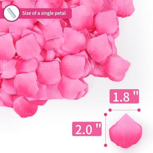 1000 Pcs Artificial Fake Rose Petals,Flower Petals for Romantic Night, Engagement, Party, Wedding, Event Flower Decorations, in Bulk(Peach Gradient) - color: Peach Gradient, size: 1000Pcs