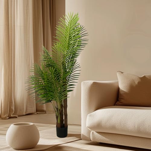 XBrand 5ft Artificial Palm Tree, Lifelike Tropical Decor for Home & Office - color: Palm Tree - 5ft