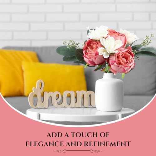 Zeyune 50pcs Artificial Peonies Flowers 4'' Fake Peonies DIY Craft Silk Flower Bulk for Home Wedding Bridal Bouquet Birthday Dining Room Table Centerpieces Backdrop Party Decor(Light Red) - color: Light Red