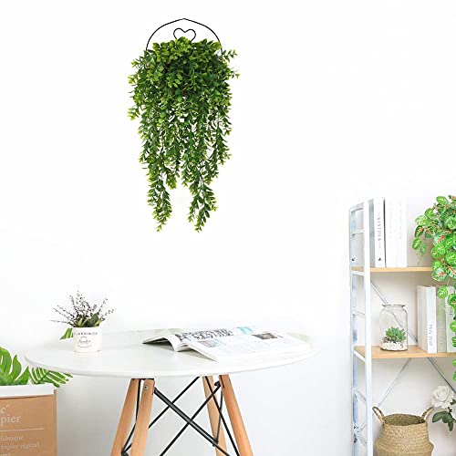 Artificial Vine, Fake Hanging Plants Plastic Leaf Ivy Greenery Christmas Garland Faux Vines Grass Flowers Leaves Home Garden Outdoor Indoor Party Wedding DIY Bedroom Wall Decor Decoration Green 2 Pack - color: Leaf Vines/ 2 Pack