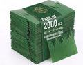 Kichvoe 2000pcs Plastic Baran Sushi Grass – Artificial Green Baran Garnish for Sushi, Bento, Sashimi – Food Separator for Restaurants, Takeout & Catering – 2.95" x 1.81" Food-Safe Resin | Kichvoe Sushi Baran Divider Sushi Display Accessories Size:2.95 x 1