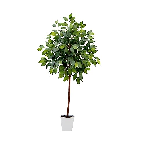 Nearly Natural 4ft. Artificial Ficus Tree with Decorative Planter