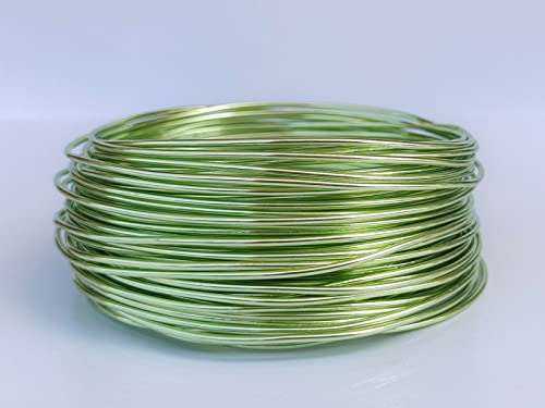 15 Gauge Anodized Aluminum Wire 49 Feet for Jewelry Making Craft DIY（1.5mm,Fruit Green,41508） - color: Fruit Green, size: 15 Gauge