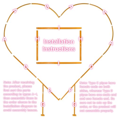 6.7FT Heart Arch Stand for Proposal, Metal Balloon Arch Frame for Wedding Valentine's Day Engagement Birthday Party Baby Shower Decorations (White) - color: White