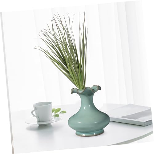 12Pcs Artificial Grass, 11.79in Fake Grass Artificial Shrub Plants, Tall Plants Greenery Stems Weed for Room Indoor Home, Patio, Vase, Restaurant Decoration