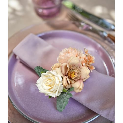 Champagne Artificial Flowers Rose Combo Silk Mix Fake Flowers with Stem for DIY Wedding Arch Bridal Bouquets Baby Shower Centerpieces Party Wall Home Decorations - color: Orange&champagne