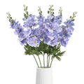 IPOPU 6PCS Light Blue Delphinium Flowers 28.74'' Artificial Snapdragon Fake Larkspur Flowers Bulk for Wedding Garden Home Floral Arrangement Centerpiece (Light Blue) - color: Light Blue