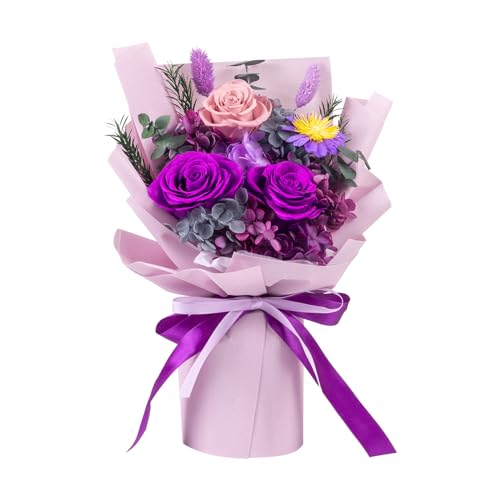 Forever Flower,Flowers for Delivery,Roses Bouquet Lasting for 3 years,Birthday Flowers,Sympathy Flowers,Gifts for Her Women Mom Grandma Wife Friends
