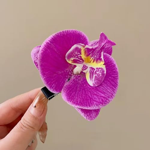 GSHLLO 30 Pcs Artificial Orchid Flower Heads Faux Orchid Petals Fake Phalaenopsis Orchids Artificial Butterfly Flowers Craft Fabric Flowers for Wedding Bouquet Multi