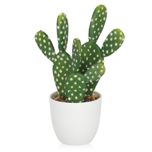 Artificial Cactus Plants 9.8 inch Small Faux Cactus Plants Indoor Fake Desert Cacti Succulents Plants Artificial Plant Indoor with Pot Cactus Decorations for Home Decor Office Desk Tabletop Shelf - size: SUP_210