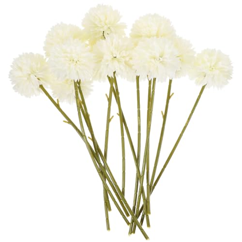 Wakauto 12Pcs Dandelions Artificial Flowers Plants Bouquet Realistic Faux Dandelion Stems for Home Decor DIY Floral Arrangements Parties and Gatherings Vibrant Color